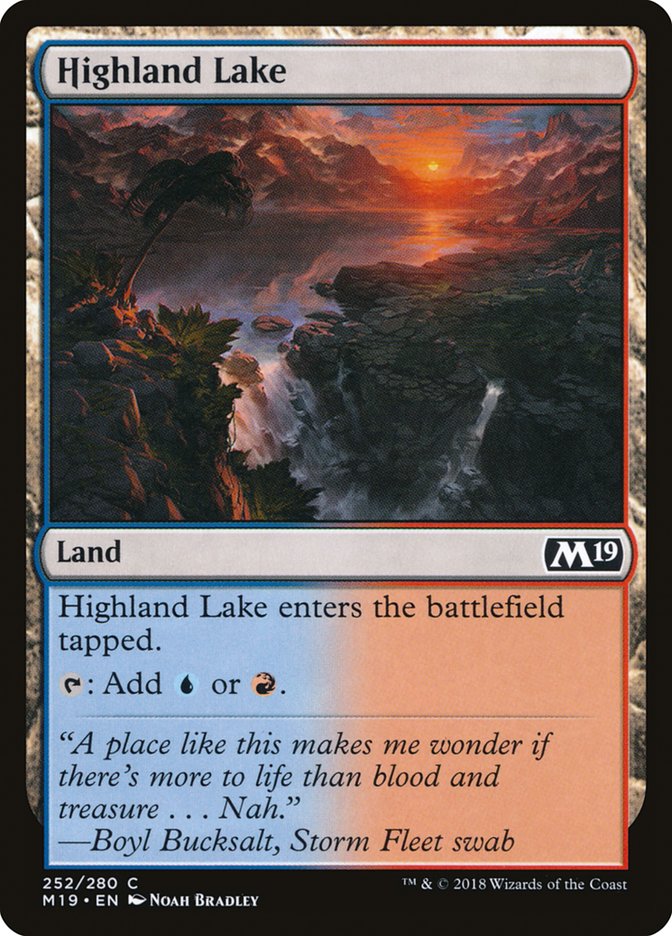 Highland Lake [Core Set 2019] | Clutch Gaming