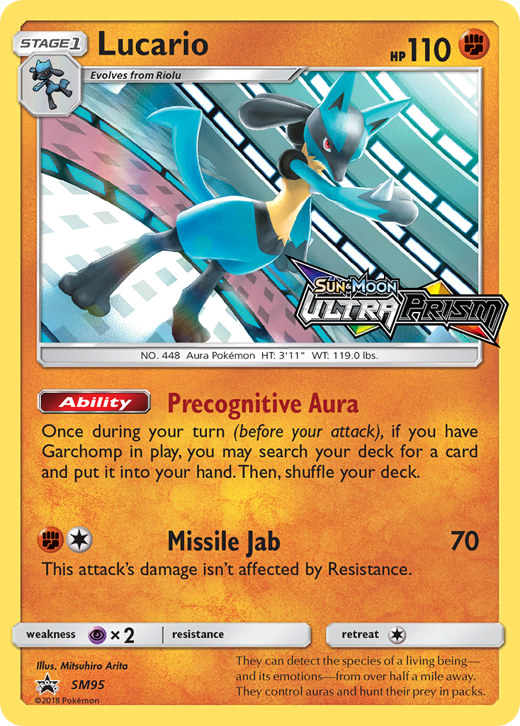 Lucario (SM95) (Prerelease Promo) [Sun & Moon: Black Star Promos] | Clutch Gaming