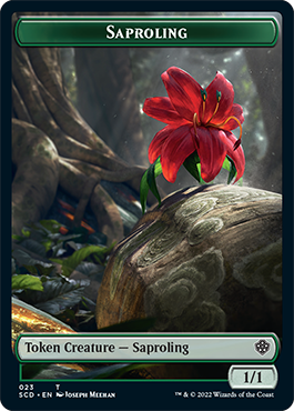 Saproling // Cat Double-Sided Token [Starter Commander Decks] | Clutch Gaming