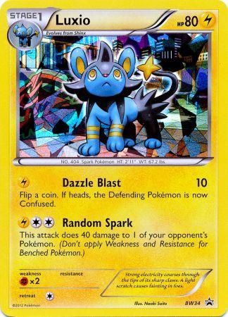 Luxio (BW34) (Cracked Ice Holo) [Black & White: Black Star Promos] | Clutch Gaming