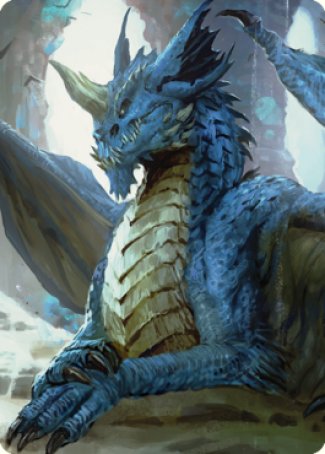 Young Blue Dragon Art Card [Commander Legends: Battle for Baldur's Gate Art Series] | Clutch Gaming