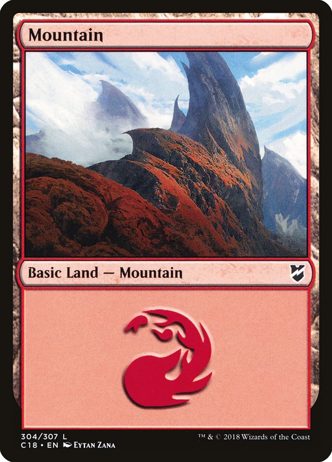 Mountain (304) [Commander 2018] | Clutch Gaming