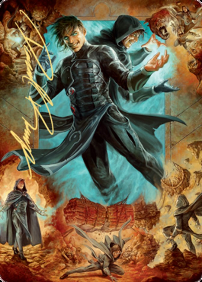 Jace, Mirror Mage 2 Art Card (Gold-Stamped Signature) [Zendikar Rising Art Series] | Clutch Gaming