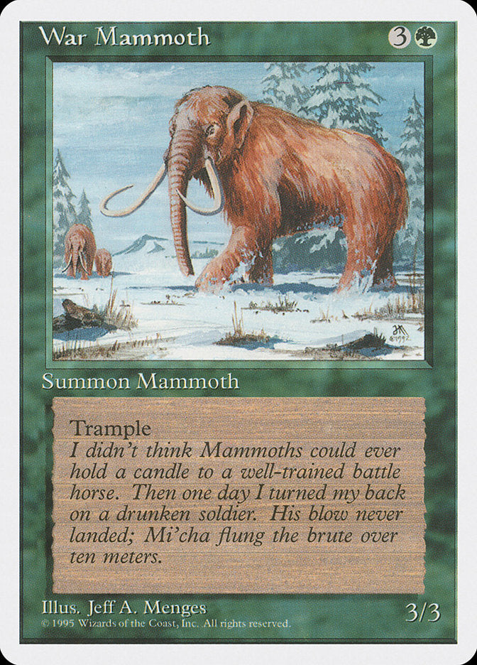 War Mammoth [Fourth Edition] | Clutch Gaming