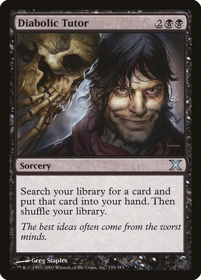 Diabolic Tutor [Tenth Edition] | Clutch Gaming