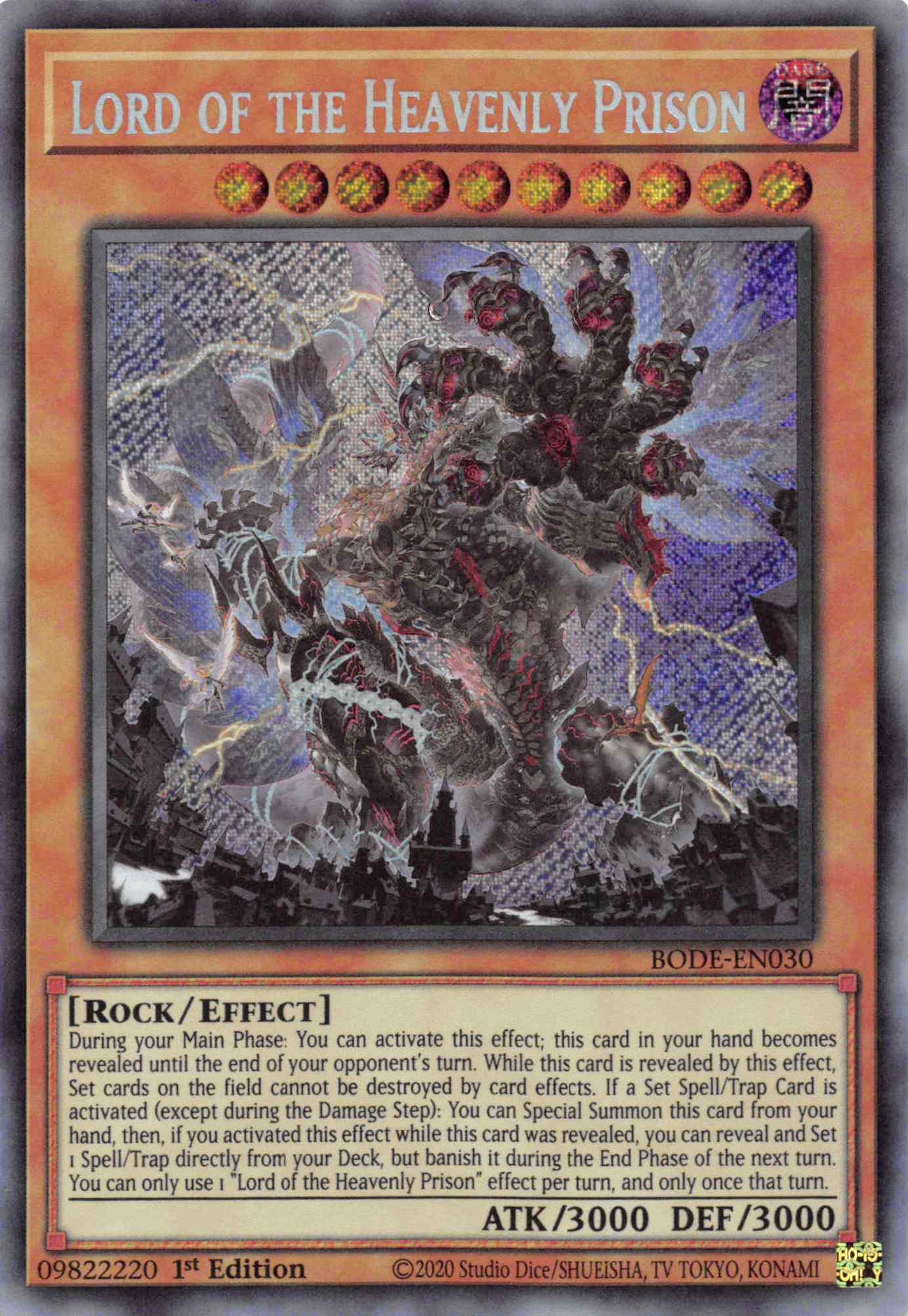 Lord of the Heavenly Prison [BODE-EN030] Secret Rare | Clutch Gaming