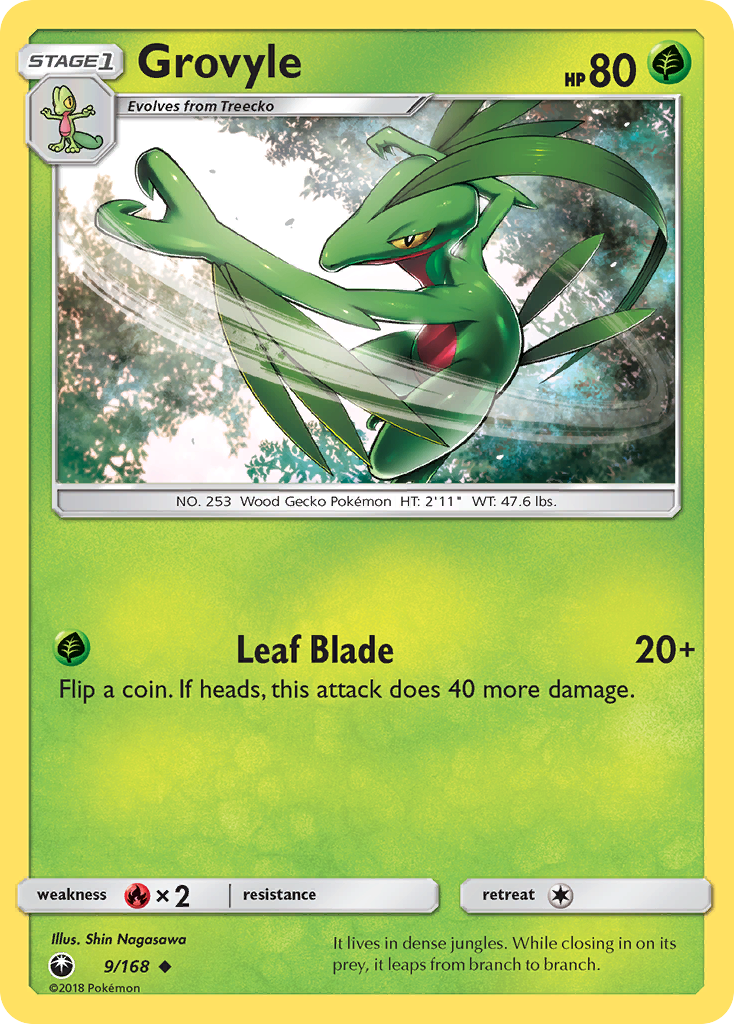 Grovyle (9/168) [Sun & Moon: Celestial Storm] | Clutch Gaming