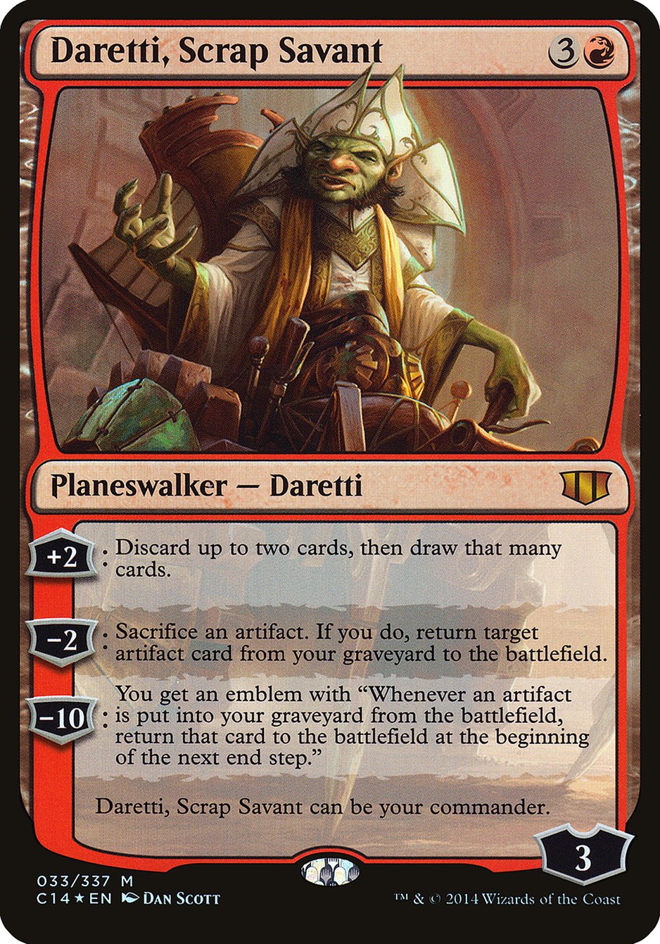 Daretti, Scrap Savant (Oversized) [Commander 2014 Oversized] | Clutch Gaming