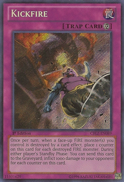 Kickfire [CBLZ-EN089] Secret Rare | Clutch Gaming