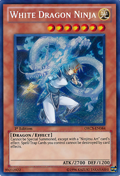 White Dragon Ninja [ORCS-EN084] Secret Rare | Clutch Gaming