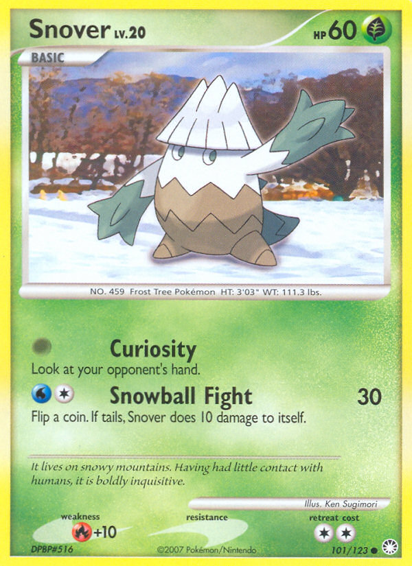 Snover (101/123) [Diamond & Pearl: Mysterious Treasures] | Clutch Gaming