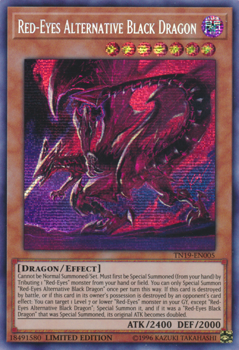 Red-Eyes Alternative Black Dragon [TN19-EN005] Prismatic Secret Rare | Clutch Gaming