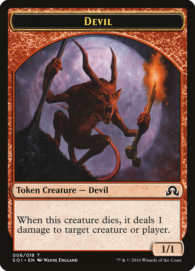 Devil Token [Shadows over Innistrad Tokens] | Clutch Gaming