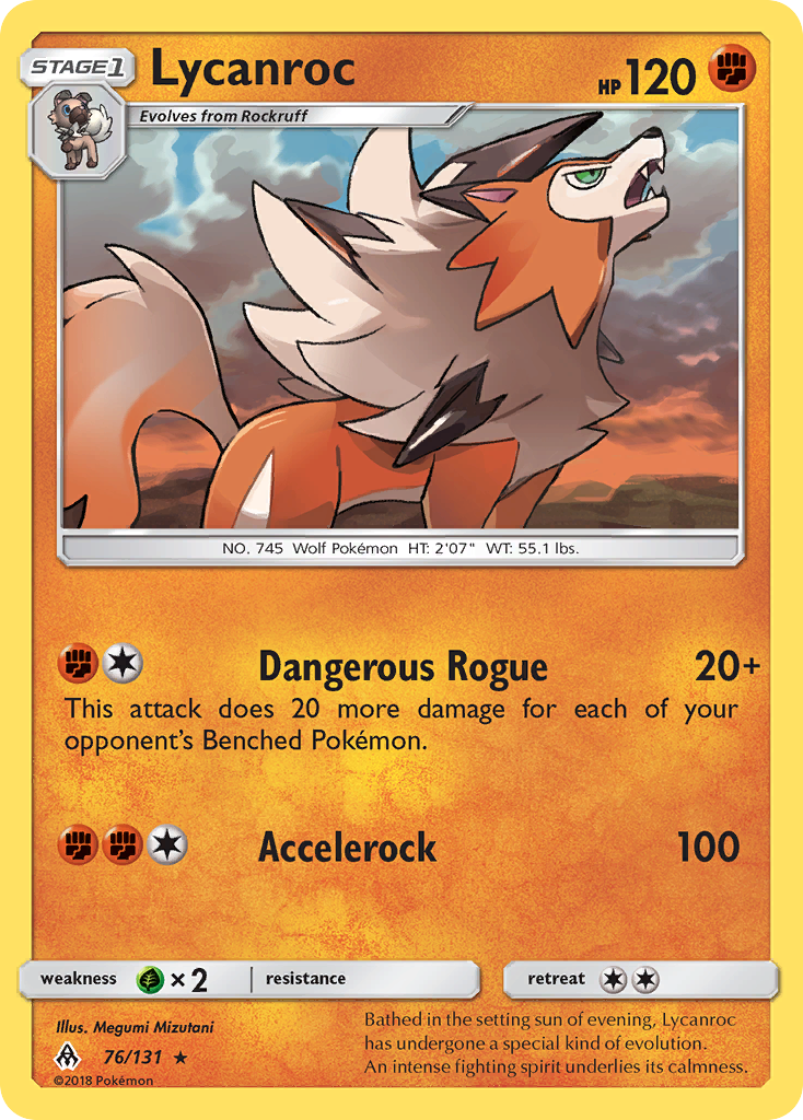 Lycanroc (76/131) [Sun & Moon: Forbidden Light] | Clutch Gaming