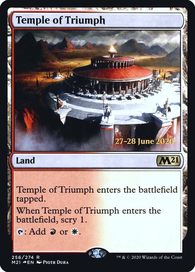 Temple of Triumph [Core Set 2021 Prerelease Promos] | Clutch Gaming