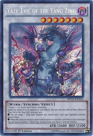 Yazi, Evil of the Yang Zing [MP15-EN163] Secret Rare | Clutch Gaming