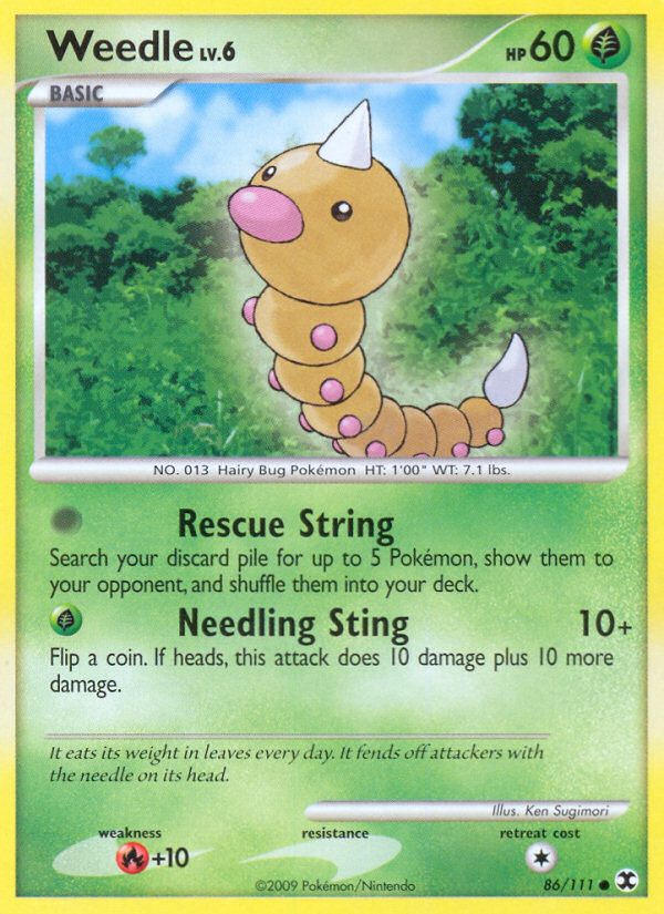 Weedle (86/111) [Platinum: Rising Rivals] | Clutch Gaming