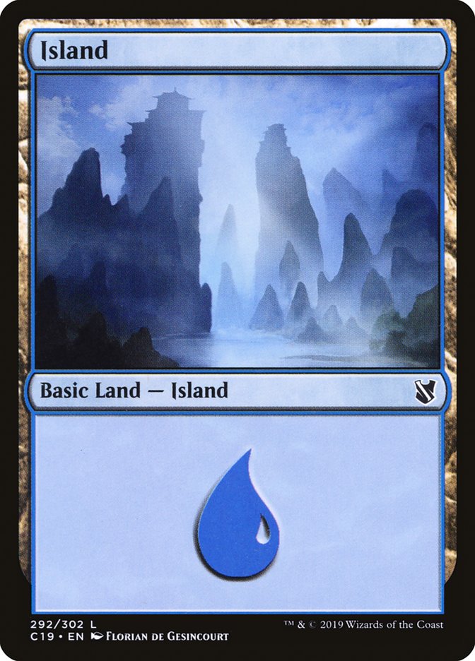 Island (292) [Commander 2019] | Clutch Gaming