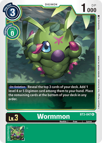 Wormmon [BT3-047] [Release Special Booster Ver.1.5] | Clutch Gaming