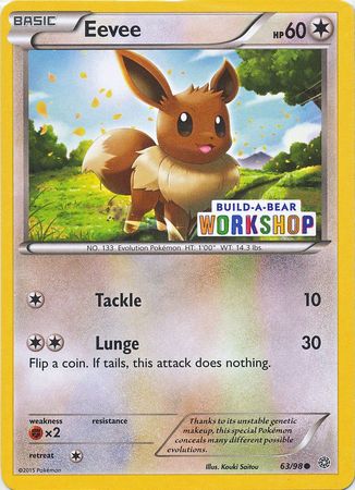 Eevee (63/98) (Build A Bear Workshop Exclusive) [XY: Ancient Origins] | Clutch Gaming