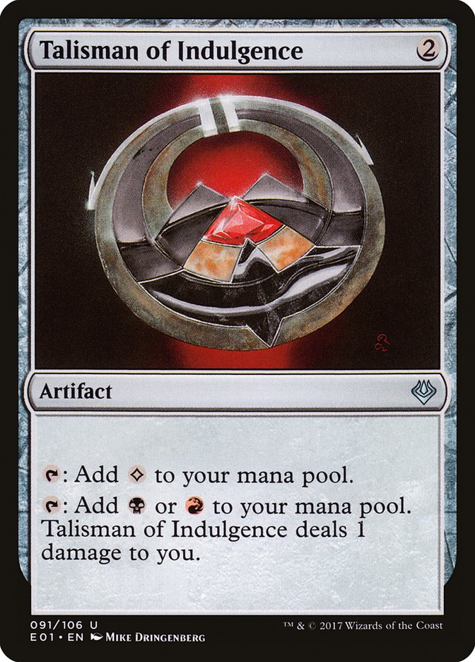 Talisman of Indulgence [Archenemy: Nicol Bolas] | Clutch Gaming