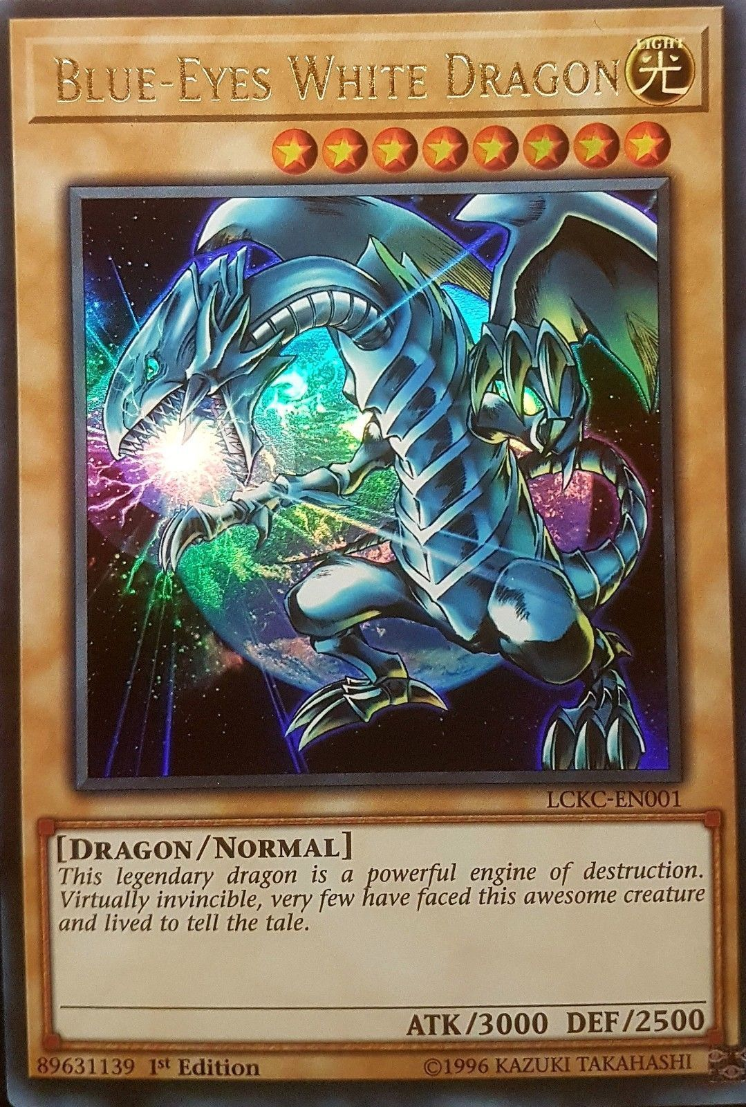 Blue-Eyes White Dragon (Version 3) [LCKC-EN001] Ultra Rare | Clutch Gaming