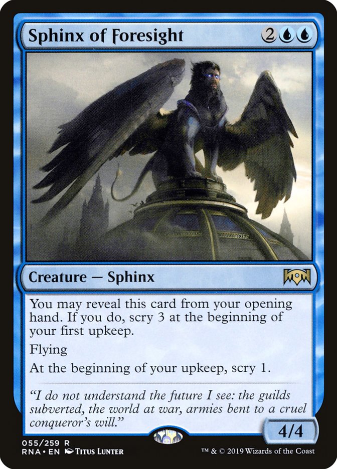 Sphinx of Foresight [Ravnica Allegiance] | Clutch Gaming