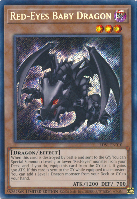 Red-Eyes Baby Dragon [LDS1-EN010] Secret Rare | Clutch Gaming