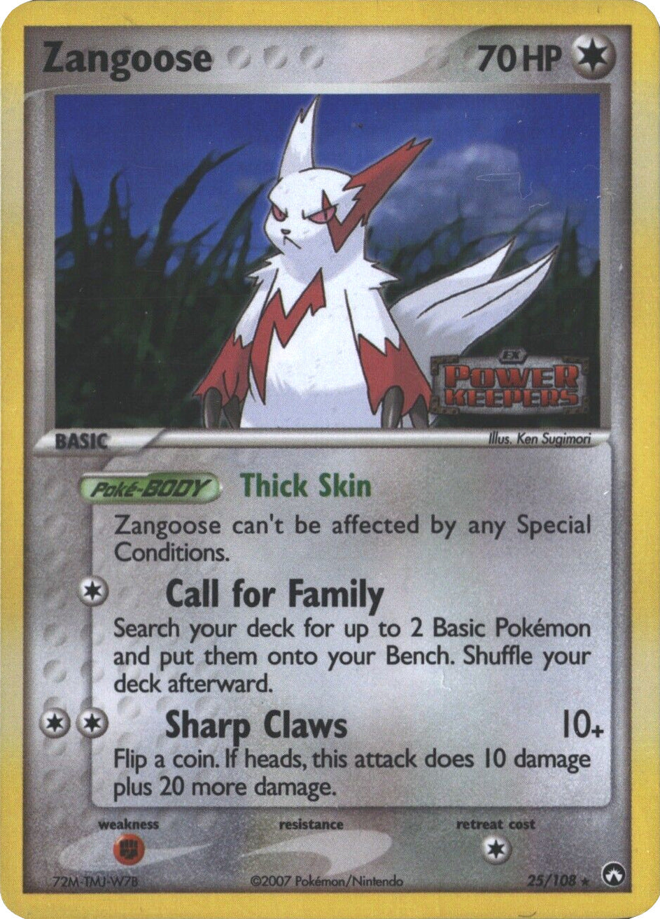 Zangoose (25/108) (Stamped) [EX: Power Keepers] | Clutch Gaming