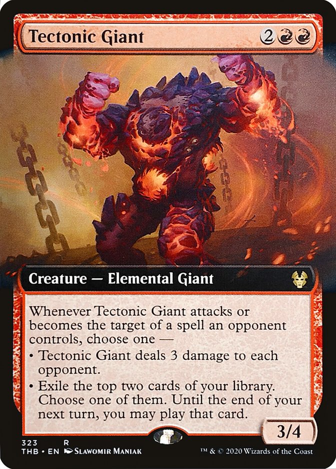 Tectonic Giant (Extended Art) [Theros Beyond Death] | Clutch Gaming