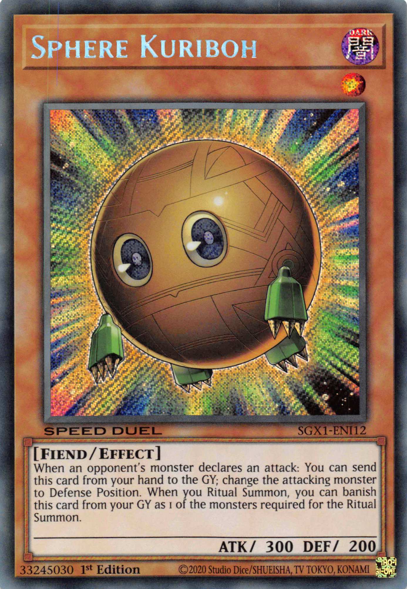 Sphere Kuriboh [SGX1-ENI12] Secret Rare | Clutch Gaming