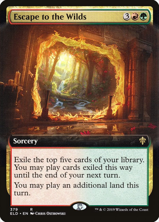 Escape to the Wilds (Extended Art) [Throne of Eldraine] | Clutch Gaming