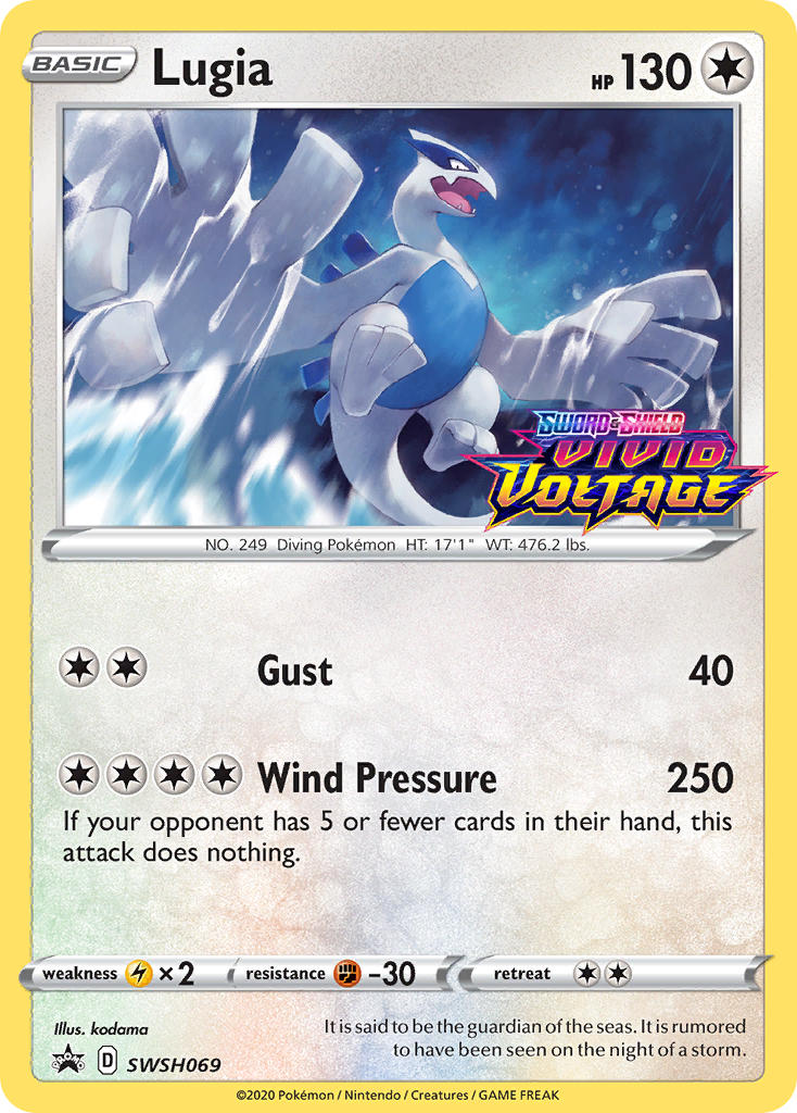 Lugia (SWSH069) (Prerelease Promo) [Sword & Shield: Black Star Promos] | Clutch Gaming