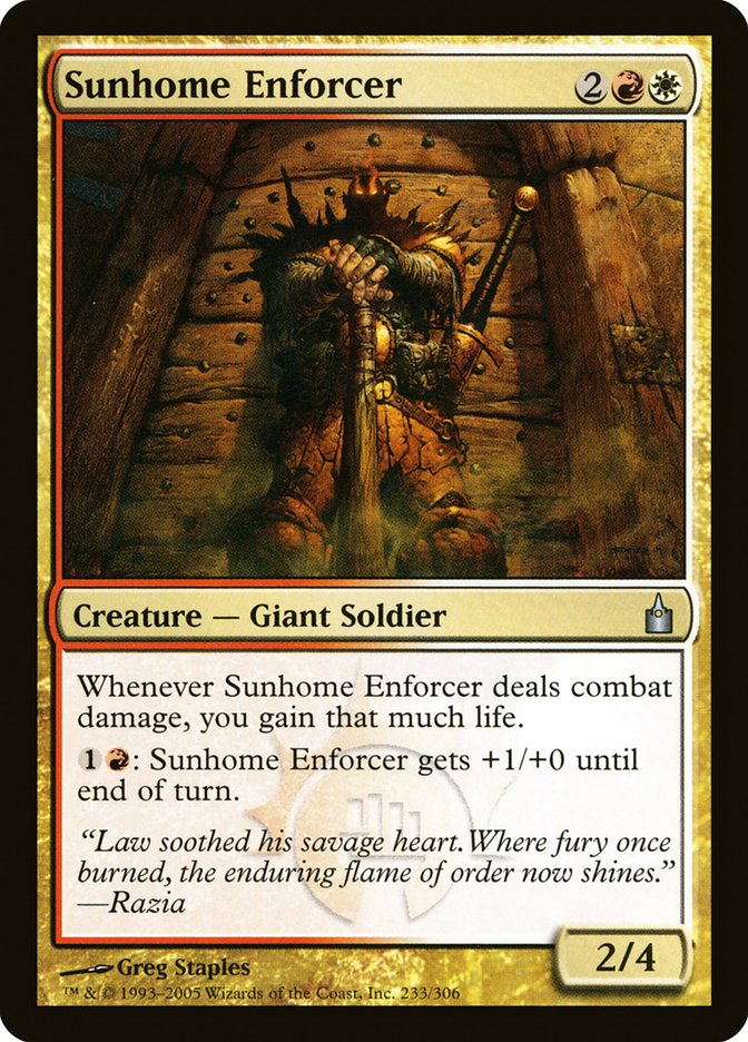 Sunhome Enforcer [Ravnica: City of Guilds] | Clutch Gaming