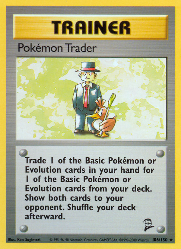 Pokemon Trader (106/130) [Base Set 2] | Clutch Gaming