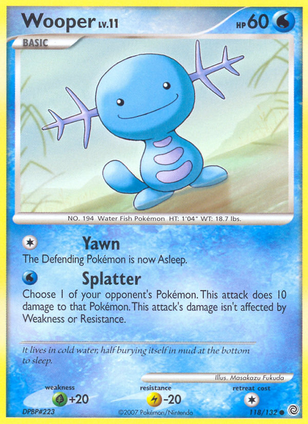 Wooper (118/132) [Diamond & Pearl: Secret Wonders] | Clutch Gaming