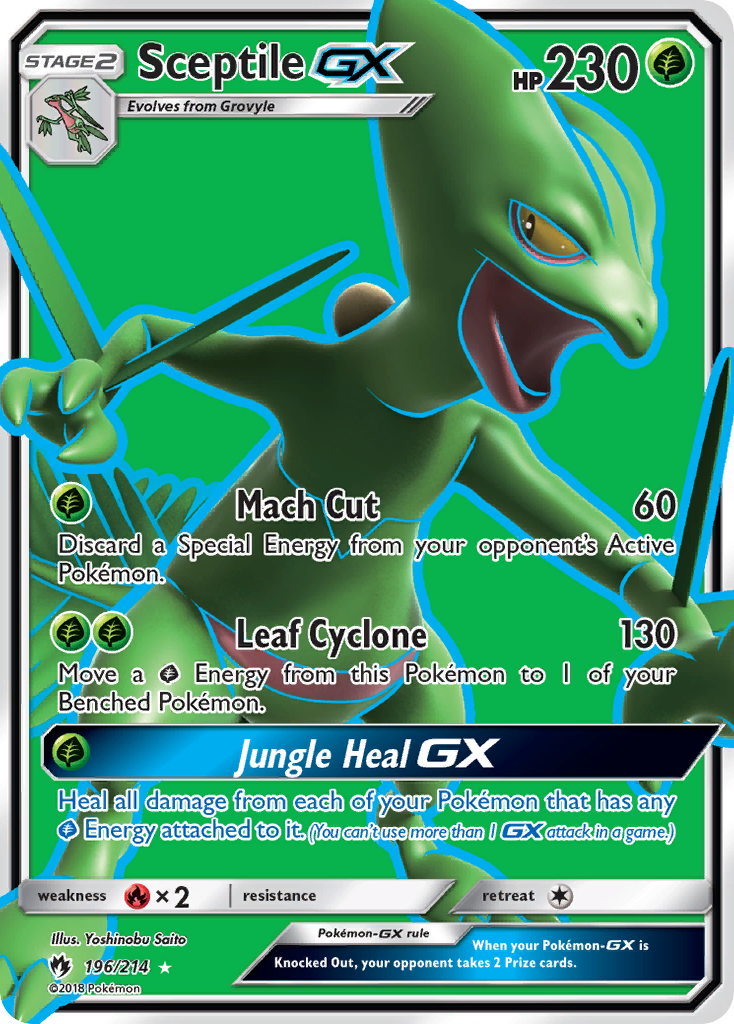 Sceptile GX (196/214) [Sun & Moon: Lost Thunder] | Clutch Gaming