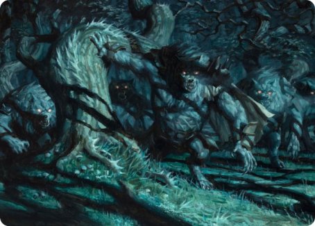 Unnatural Moonrise Art Card [Innistrad: Midnight Hunt Art Series] | Clutch Gaming