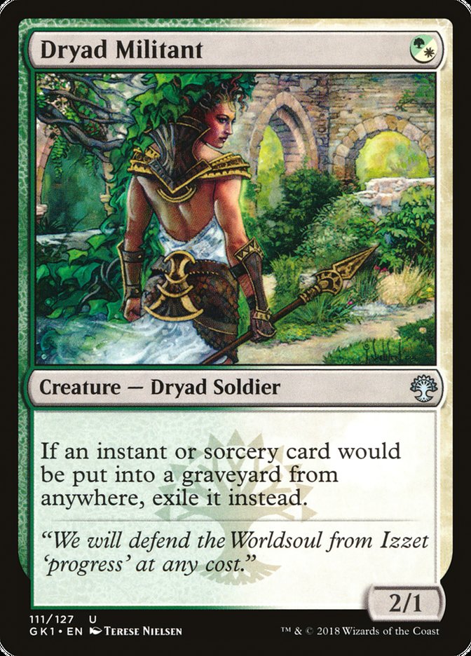 Dryad Militant [Guilds of Ravnica Guild Kit] | Clutch Gaming