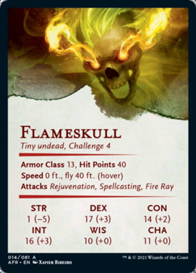 Flameskull Art Card [Dungeons & Dragons: Adventures in the Forgotten Realms Art Series] | Clutch Gaming