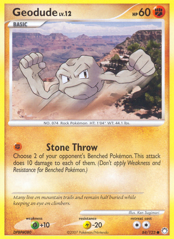 Geodude (84/123) [Diamond & Pearl: Mysterious Treasures] | Clutch Gaming