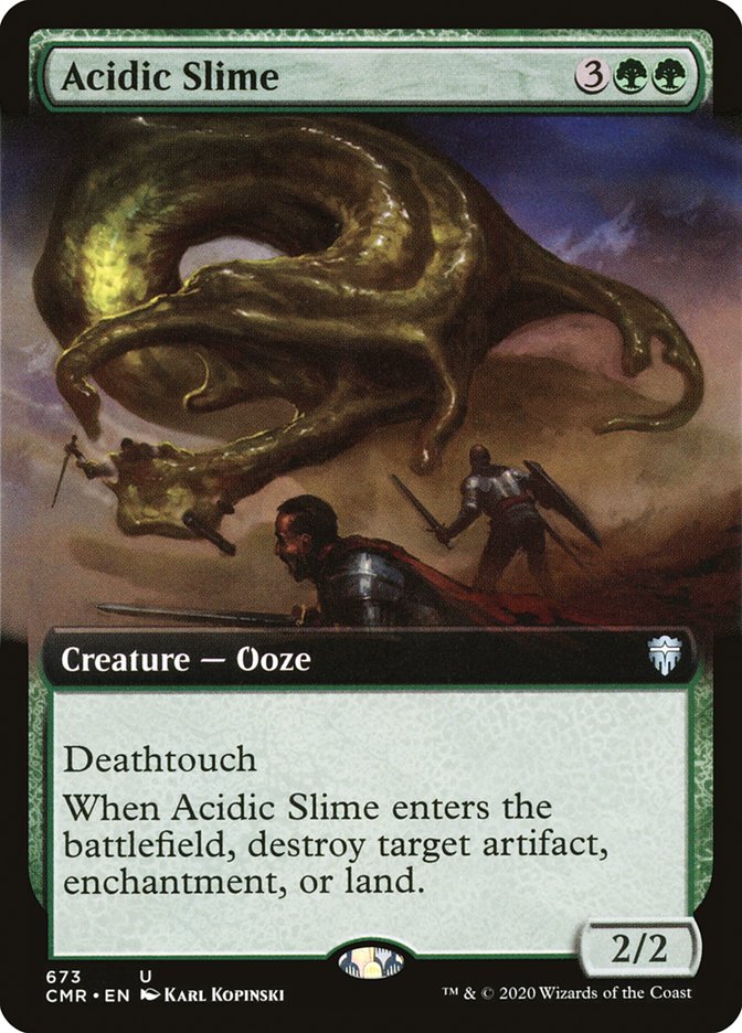 Acidic Slime (Extended Art) [Commander Legends] | Clutch Gaming