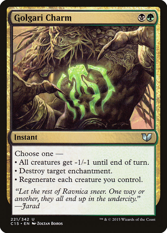 Golgari Charm [Commander 2015] | Clutch Gaming