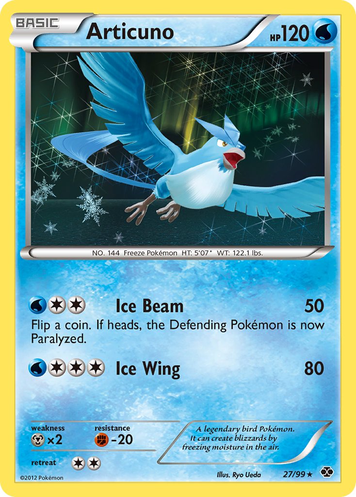 Articuno (27/99) (Blister Exclusive) [Black & White: Next Destinies] | Clutch Gaming