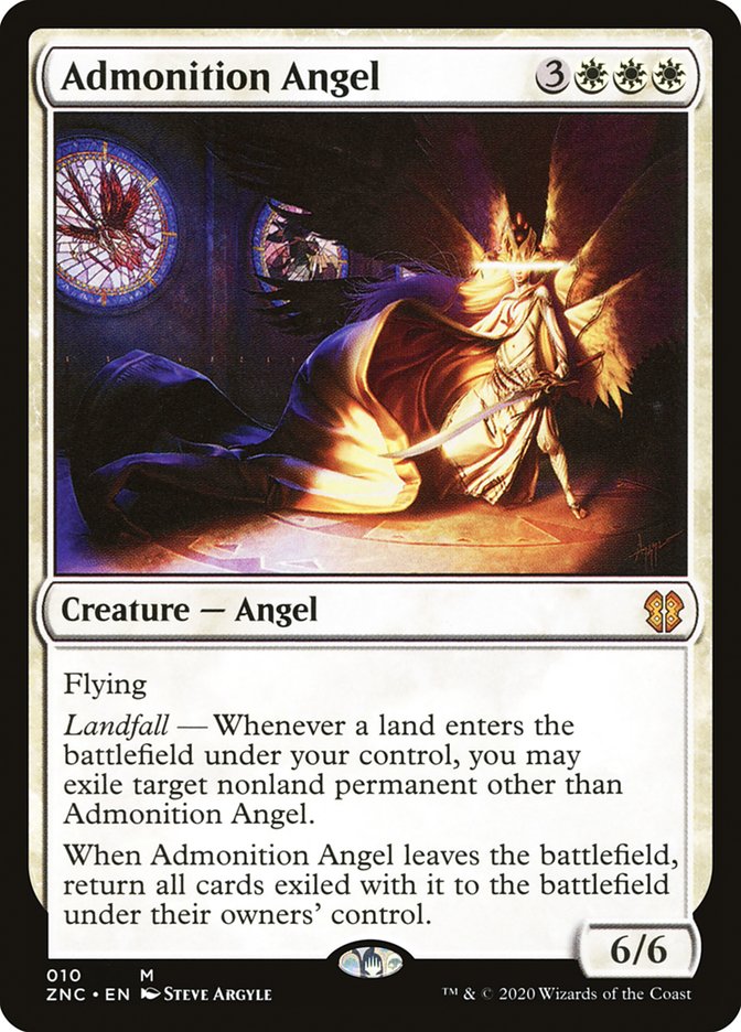 Admonition Angel [Zendikar Rising Commander] | Clutch Gaming