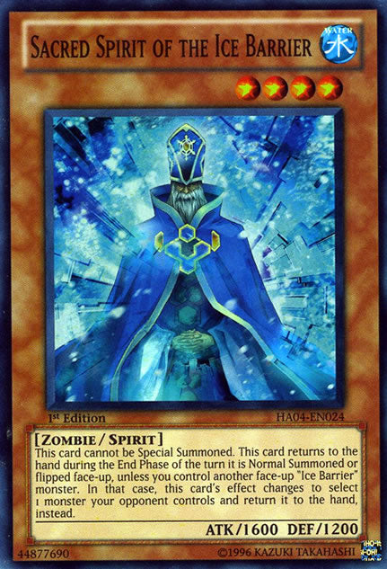 Sacred Spirit of the Ice Barrier [HA04-EN024] Super Rare | Clutch Gaming