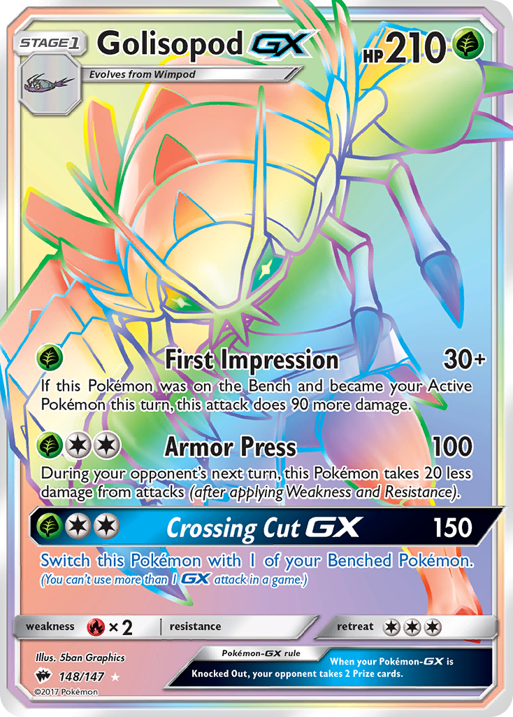 Golisopod GX (148/147) [Sun & Moon: Burning Shadows] | Clutch Gaming