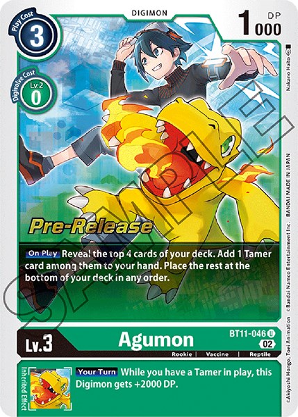 Agumon [BT11-046] [Dimensional Phase Pre-Release Promos] | Clutch Gaming