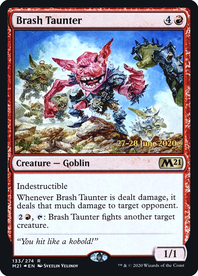 Brash Taunter [Core Set 2021 Prerelease Promos] | Clutch Gaming