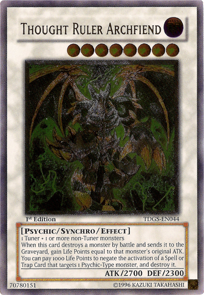 Thought Ruler Archfiend [TDGS-EN044] Ultimate Rare | Clutch Gaming